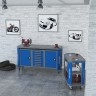 Комплект мебели Гефест-НМ-09 - Верстак с точильным станком и тележкой 